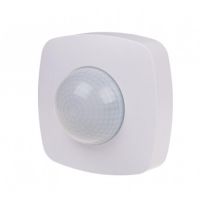 Czujnik ruchu PIR 360st DR-09 z funkcją obecności biały Un=230V AC P=2000W montaż sufitowy | DR-09 F&F