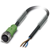 Kabel czujnika/urządzenia wykonawczego SAC-3P- 3,0-PUR/M12FS, 3-pin, czarno-szary (3m) | 1694499 Phoenix Contact