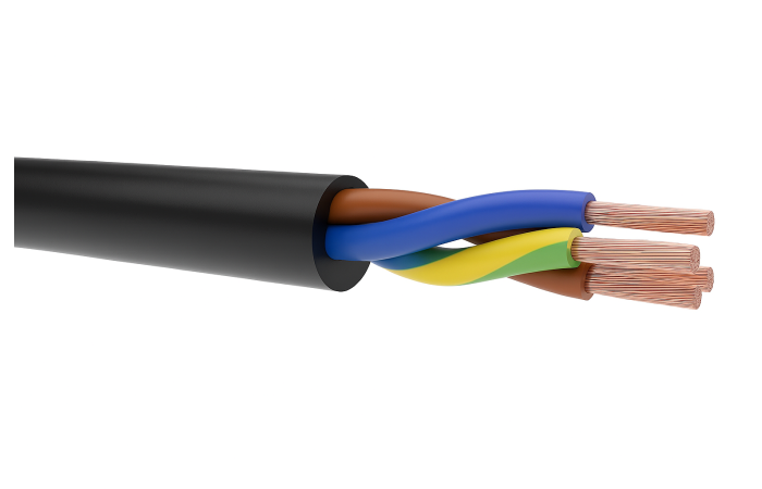 Przewód w izolacji gumowej H07RN-F (OnPD) 3x2,5 żo 450/750V BĘBEN | 5907702812908-B EK Elektrokabel