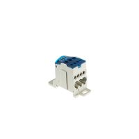 Blok rozdzielczy  UKK-80,Al/Cu,1x16mm2,4x6mm2,2x16mm2 na szynę TH 1000V AC/DC 80A szary/niebieski | 49.580 Elektro-Plast Opatówek