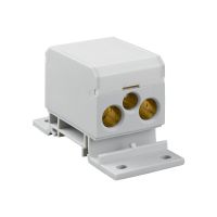 Blok rozdzielczy DB4-S 4x4-70 mm² na szynę TH lub wkrętami 500V 196A 6kV szary | 48.32 Elektro-Plast Opatówek