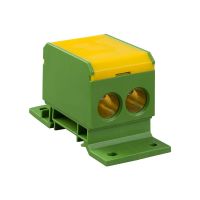 Blok rozdzielczy DB6-Z 2x4-70mm²,2x4-50mm²,1x4-25mm² na szynę TH lub wkręt 500V 196A 6kV żółto/zielo | 48.44 Elektro-Plast Opatówek