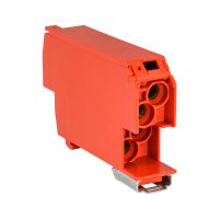 Blok rozdzielczy SDB-25/CZE przekrój 25mm2 na szynę TH 1-bieg.1500V 100A 240/415V, 6kV czerwony | 48.928 Elektro-Plast Opatówek