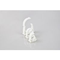 Uchwyt zamykany bezhalogenowy UZHF 25 (PP) biały (50szt) | 03.204A Elektroplast Stróża