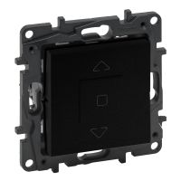 Łącznik sterowania roletami 3-pozycyjny - góra, stop, dół, 6AX- kolor czarny Niloe Step | 863544 Legrand