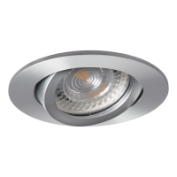 Oczko sufitowe EVIT CT-DTO50-AL okrągły stop kolor aluminium 1XGx5,3 | 18561 Kanlux