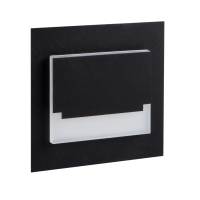 Oprawa przyschodowa SABIK MINI LED B-NW 12DC 0.8W 4000K 14lm kwadratowy kolor czarny | 29854 Kanlux