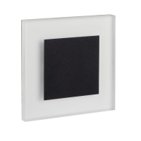 Oprawa przyschodowa APUS LED B-WW 220-240 AC 1.3W 3000K 13lm kwadratowy kolor czarny | 26537 Kanlux