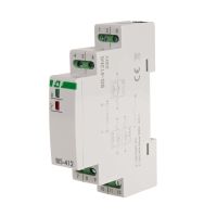 Przekaźnik bistabilny grupowy z pamięcią, na szynę DIN, 230V, z przekaźnikiem inrush 160A/20ms | BIS-412M-LED F&F