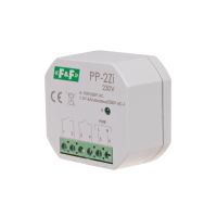 Przekaźnik elektromagnetyczny, 2Z 16A, montaż podtynkowy, U=100-265V AC,styk:2Z 16A (160A/20ms) | PP-2Z-LED-230V F&F