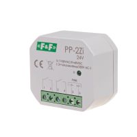 Przekaźnik elektromagnetyczny, 2Z 16A, montaż podtynkowy,U=7÷30VAC/9÷40VDC;2Z 16A (160A/20ms) | PP-2Z-LED-24V F&F