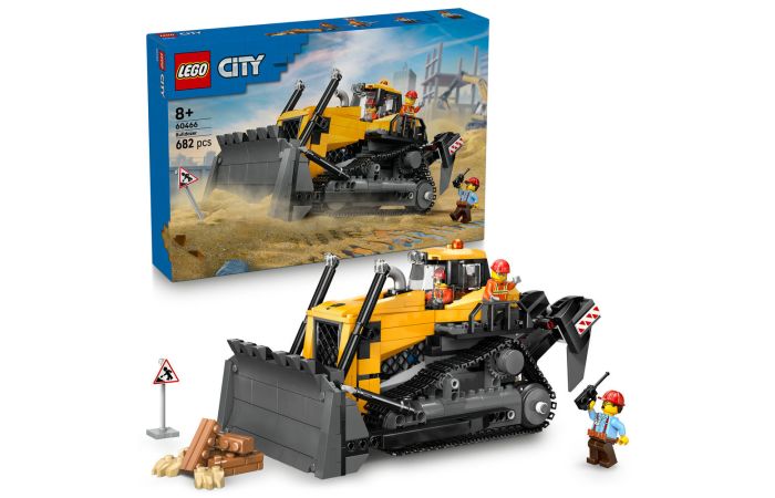 Zestaw klock&oacute;w LEGO 60466 City Ż&oacute;łty buldożer | WEG-2097675 Produkty Marketingowe