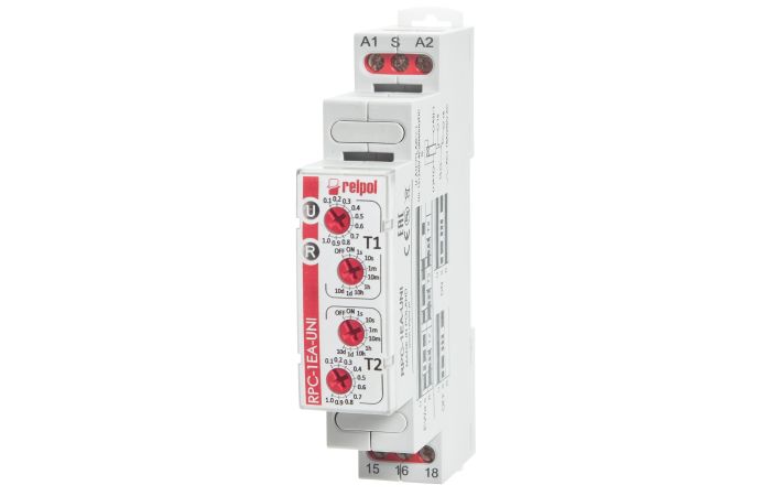 Przekaźnik dwuczasowy jednofunkcyjny 16A, RPC-1ER-UNI | 863185 Relpol