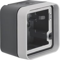 Adapter natynkowy 1-kr, IP55, szary, W.1 | WNA671 Hager