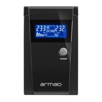 Zasilacz UPS ARMAC OFFICE O/650E/LCD LINE-INTERACTIVE 650VA 2X 230V PL USB-B LCD METALOWA OBUDOWA | O/650E/LCD Armac
