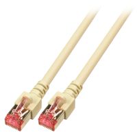 Patchcord RJ45 S/FTP kat. 6 LSZH szary 0,25m | PC-6SFTPLSZH-GY0.25 C C Partners