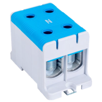 Złączka na szynę 35-150mm2 320A 2P niebieska | FLEAL-150/2K Tracon