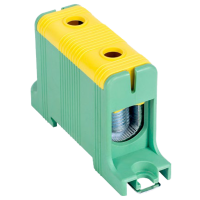 Złączka kompaktowa na szynę i płytę montażową, zielona | FLEAL-95/1ZS Tracon