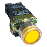 Przycisk podświetlany, żółty, 1×NO, 3A/400V AC, 230V, IP42 | NYGBW33S Tracon