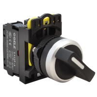 Przełącznik pokrętny, dwustanowy 1×NO+1×NC, 5A/230V AC-15, IP65 | NYK3-S21BK Tracon