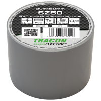 Taśma izolacyjna, szara 20m×50mm, PVC, 0-90stC, 40kV/mm | SZ50 Tracon