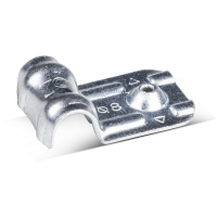 Uchwyt stalowy do kabli pojedynczy 8 mm ocynkowany - opakowanie kartonowe - 200 szt. RAWLPLUG | R-SC40-MCS-8 Rawlplug