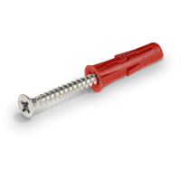 Kołek uniwersalny UNO Rawlplug R-C1-UNORED+ 6x28 mm z wkrętem 4,5x40 mm (500 szt.) – do podłoży pełn | R-C1-UNORED+ Rawlplug