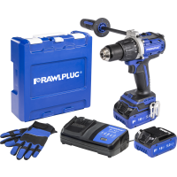 Wiertarko-wkrętarka udarowa akumulatorowa Rawlplug R-PDD18-P100-XL2 18 V 100 Nm – zestaw XL2 | R-PDD18-P100-XL2 Rawlplug