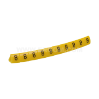 Oznacznik przewodów OZ-1/8 cyfra 8 żółty (opak 100szt) | E04ZP-01020200900 Ergom