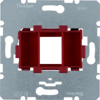 Płytka nośna pojedyncza z czerwonym elementem mocującym, mechanizm, One.platform | 454001 Hager