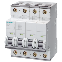 Wyłącznik nadmiarowo-prądowy 400V 10KA (WG IEC 60898) / 20KA (WG IEC 60947), 3+N-BIEG., D25A | 5SY4625-8 Siemens