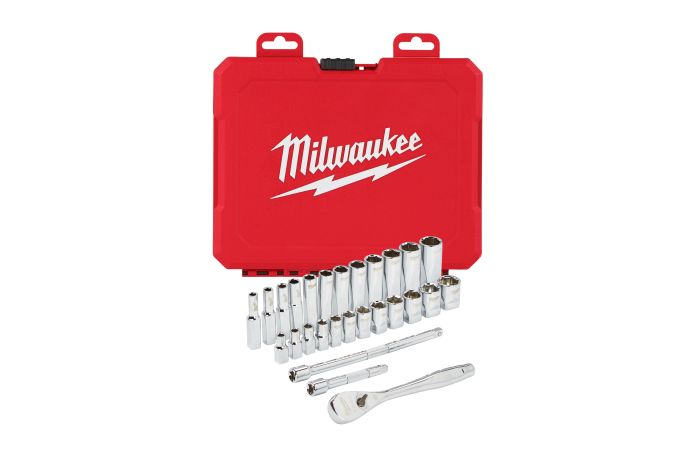 Zestaw nasadek z grzechotką 1/4" 28 elementów Milwaukee 4932464943 | WEG-2002421 Produkty Marketingowe