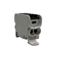 Blok dystrybucyjny, rozdzielczy HLAK 25 1P 2xAl/Cu 25mm²+16mm² 1000VAC/1500VDC czarny  | MAG1251S00 Morek