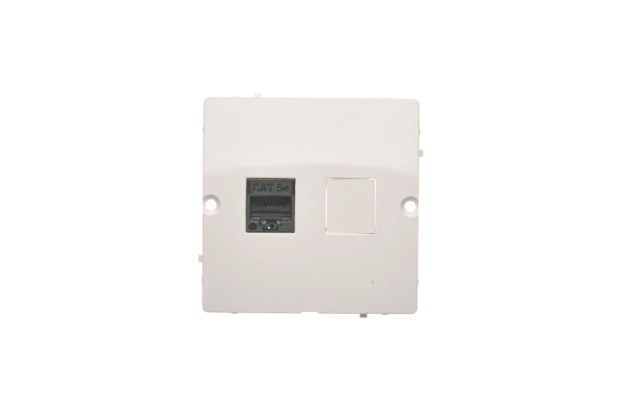Gniazdo komputerowe RJ45 pojedyncze, kategoria 5e, biały BMF51.02/11 Simon Basic | BMF51.02/11 Kontakt Simon