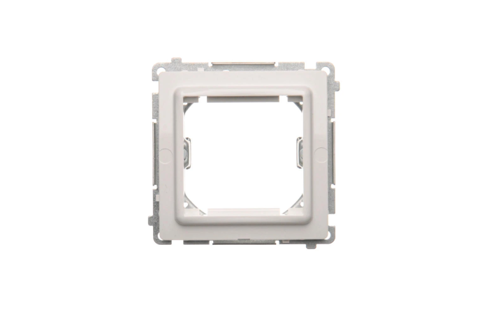 Adapter (przejściówka) na osprzęt standardu 45×45mm, biały BMA45M/11 Simon Basic | BMA45M/11 Kontakt Simon