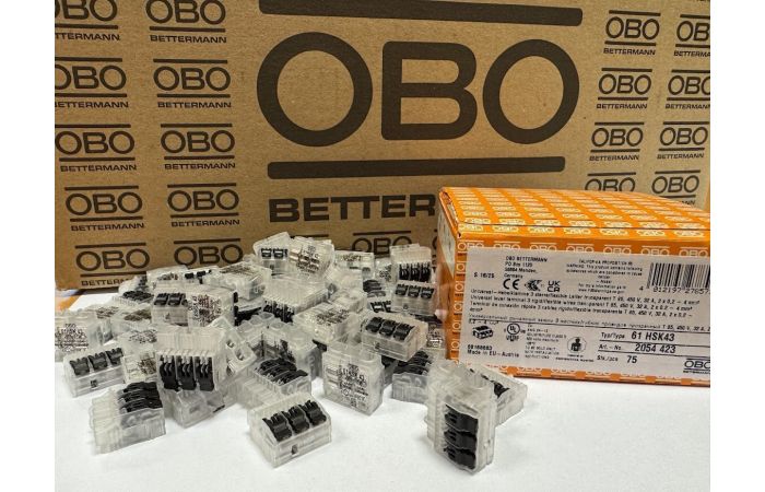 Szybkozłączka otwierana 61 HSK43 3-przewody sztywne/elastyczne 0,2-4mm2 2054423 (75szt) | WEG-2027909 Produkty Marketingowe