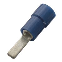 Końcówka igiełkowa płaska Cu izolowana niebieska 1,5-2,5mm (opak 100szt.) | 260732 Haupa