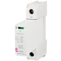Ogranicznik przepięć, iskiernik Iimp=25kA, ETITEC GSM T12 275/25 1+0 RC, typ T1+T2 (B+C) | 002440601 Eti