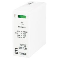 Moduł wymienny ogranicznika przepięć, MOD. ESM T2 PV 600/20 S, PV typ T2 (C) | 002440682 Eti