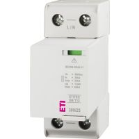Ogranicznik przepięć, kombinowany 25kA, ETITEC SM T12 300/25 1+0 RC, typ T1+T2 (B+C) | 002440739 Eti
