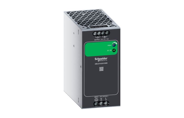 Zasilacz jednofazowy, wejście 100-240V AC, wyjście 24V DC, 240W, szyna DIN, IP20, ABLSE | ABLS1A24100E Schneider Electric