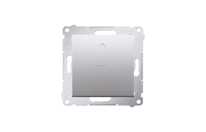 Łącznik żaluzjowy trójpozycyjny 1-0-2 (moduł) srebrny mat DZW1K.01/43 Simon 54 | DZW1K.01/43 Kontakt Simon