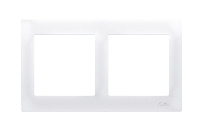 Ramka podwójna, biały, IP20/[IP44], Simon 54 Premium | DR2/11 Kontakt Simon