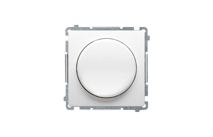 Ściemniacz naciskowo-obrotowy jednobiegunowy do LED ściemnialnych, biały BMS9L.01/11 Simon Basic | BMS9L.01/11 Kontakt Simon