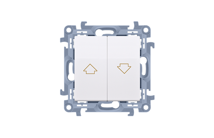 Przycisk żaluzjowy (moduł) 10A, 250V, zaciski śrubowe, biały CZP1.01/11 Simon 10 | CZP1.01/11 Kontakt Simon