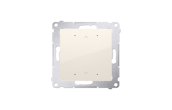 Sterownik przyciskowy do obsługi rolety żaluzji markizy [WiFi] 2x5A 230V (moduł) kremowy Simon 54 GO | DEZ1W.01/41 Kontakt Simon