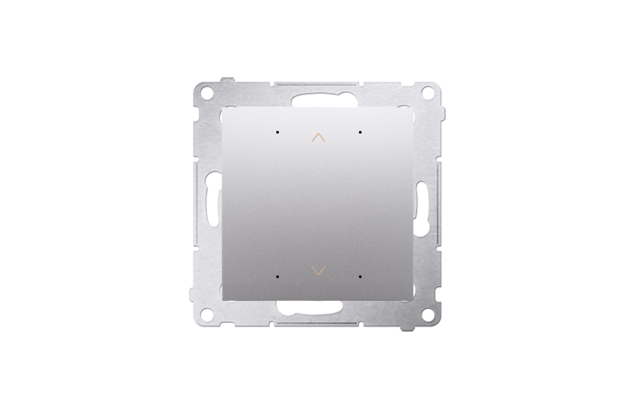 Sterownik przyciskowy do rolety żaluzji markizy [WiFi] 2x5A 230V (moduł) srebrny mat Simon 54 GO | DEZ1W.01/43 Kontakt Simon