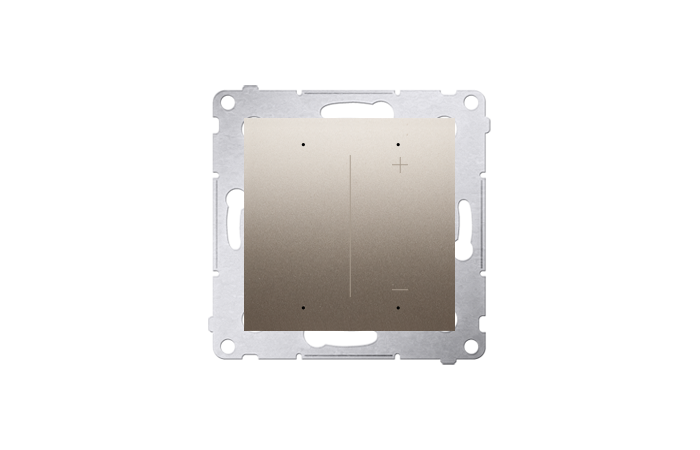 Ściemniacz do pask&oacute;w LED-owych 12-24 V, 1 kanał [Wi-Fi]; złoty mat Simon 54 GO | DESW1W.01/44 Kontakt Simon