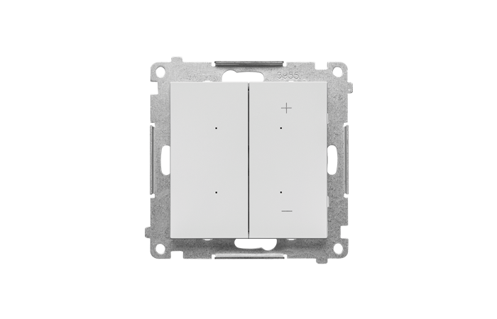 DIMMER RGB &ndash; Ściemniacz do pask&oacute;w RGBW, sterowany smartfonem (moduł); Jasnoszary mat Simon 55 GO | TESRGB1W.01/114 Kontakt Simon