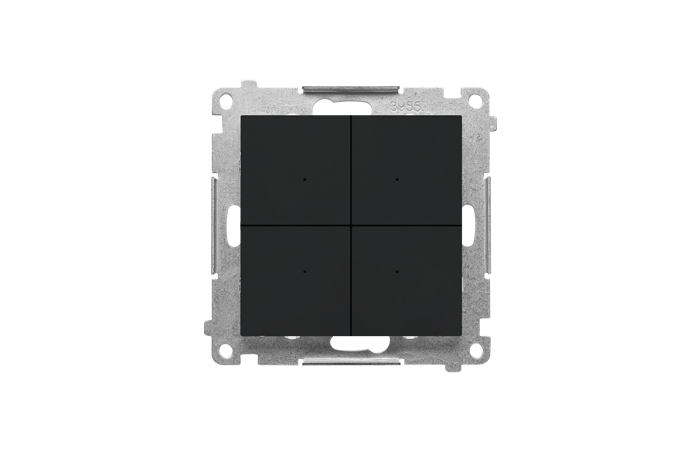 CONTROL Kontroler przyciskowy sterujący bezprzew z Simon GO ster smartfonem Czarny mat Simon 55 GO | TEK1W.01/149 Kontakt Simon